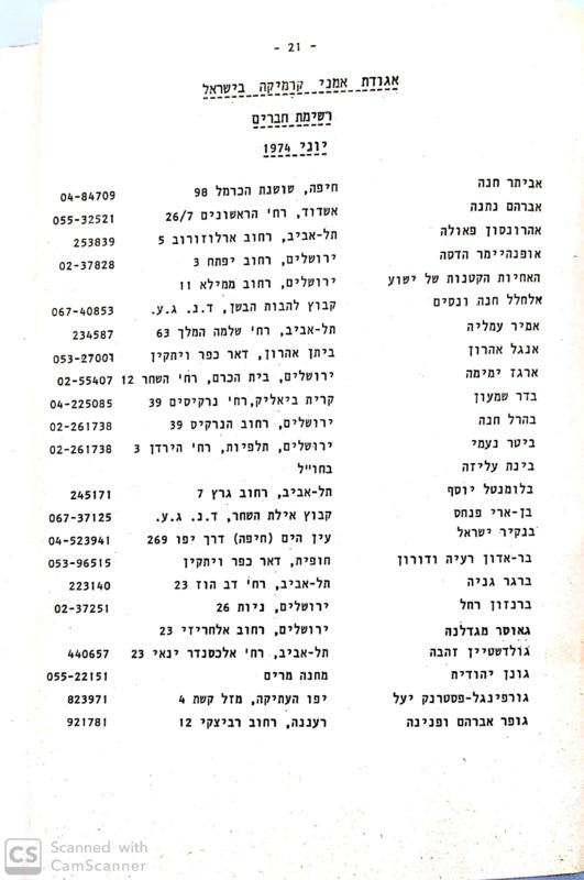 אגודת אמני קרמיקה בישראל